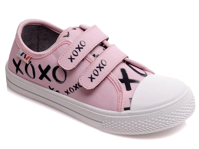 Φωτογραφία προϊόντος: Weestep sneakers Kids για κορίτσια με διπλό velcro σε ροζ χρώμα