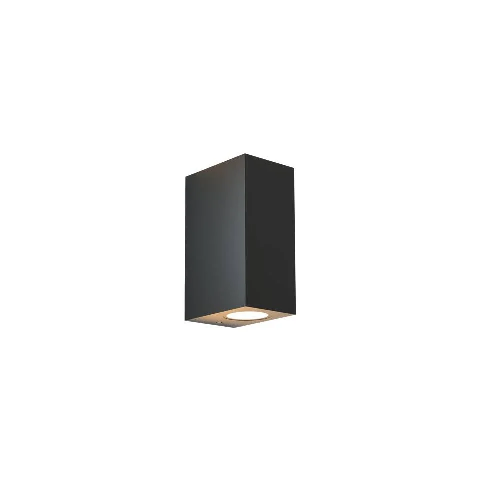 Φωτογραφία προϊόντος: it-Lighting Havasu 2xGU10 Outdoor Up-Down Wall Lamp Anthracite D:14.7cmx9cm (80200344)