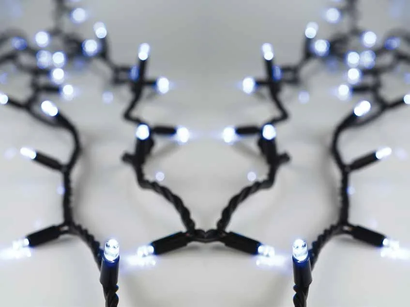 Φωτογραφία προϊόντος: Eurolamp 100 Led Σε Σειρά Με Επέκταση Πράσινο Καλώδιο Καουτσούκ Λευκό Led ΙP44