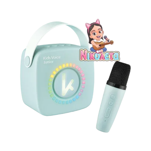 Φωτογραφία προϊόντος: Kiddoboo Mini Karaoke Speaker & Mic + NikoletaTV - Blue