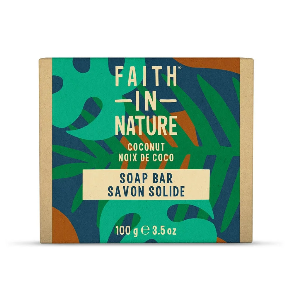 Φωτογραφία προϊόντος: Faith In Nature Χειροποίητο Μπάρα Σαπουνιού Coconut/Καρύδας 100gr - 0110706 Ηνωμένο Βασιλειο Βιολογικό προϊόν Χωρίς Parabens Χωρίς Θειικά άλατα (SLS)