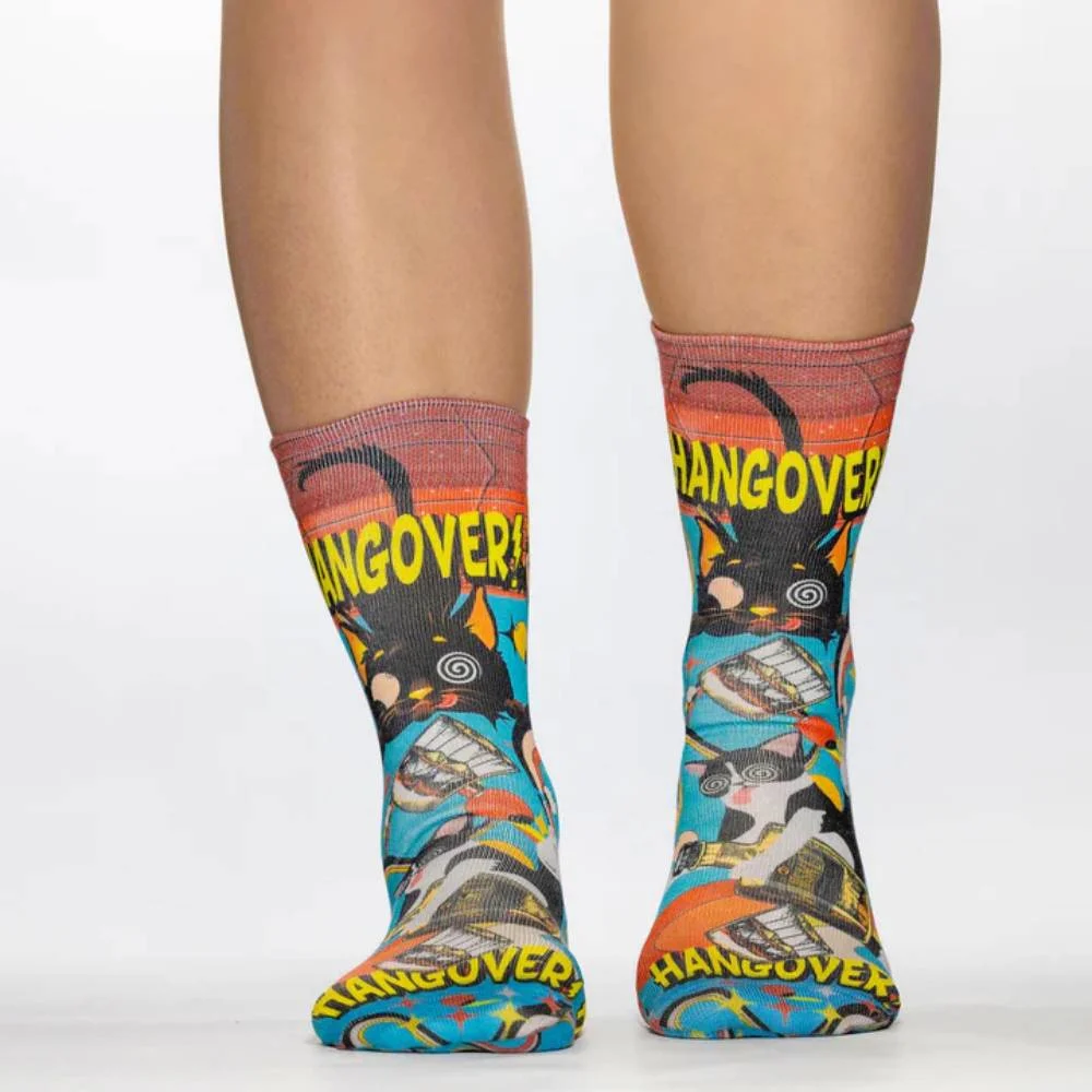 Φωτογραφία προϊόντος: Wigglesteps Hangover Cat Lady Socks Τιρκουάζ