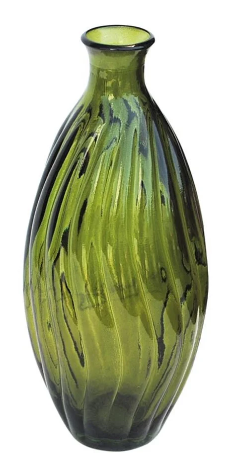 Φωτογραφία προϊόντος: VERANO SPANISH CERAMICS Verano Διακοσμητικό Βάζο Γύάλινο Πράσινο 31cm Recycled Ola