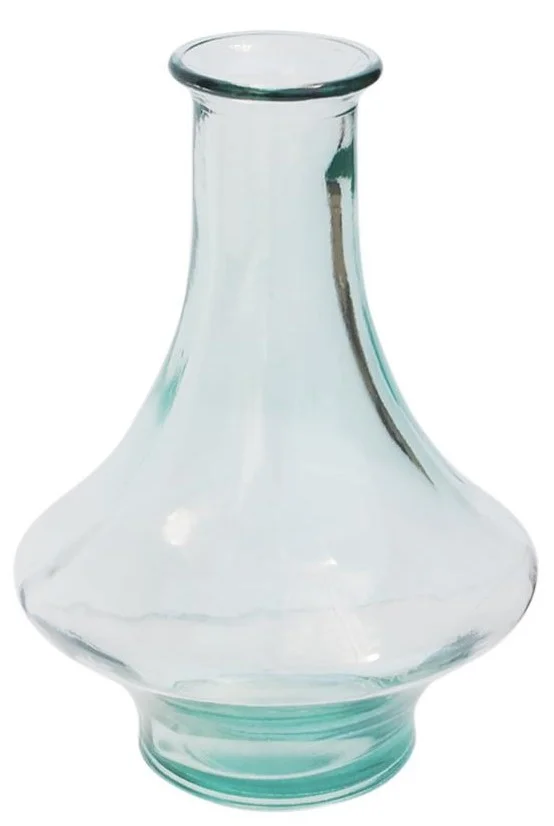 Φωτογραφία προϊόντος: VERANO SPANISH CERAMICS Verano Διακοσμητικό Βάζο Γυάλινο Clear 28cm Recycled Tajin
