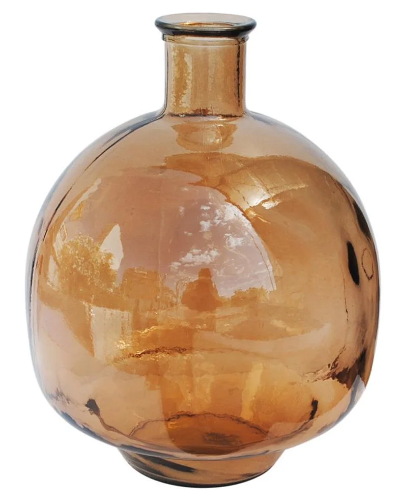 Φωτογραφία προϊόντος: VERANO SPANISH CERAMICS Verano Διακοσμητικό Βάζο Δαπέδου Γυάλινο Brown 40cm Recycled
