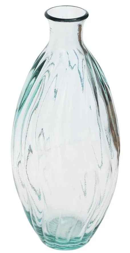 Φωτογραφία προϊόντος: VERANO SPANISH CERAMICS Verano Διακοσμητικό Βάζο Γύάλινο Clear 31cm Recycled Ola