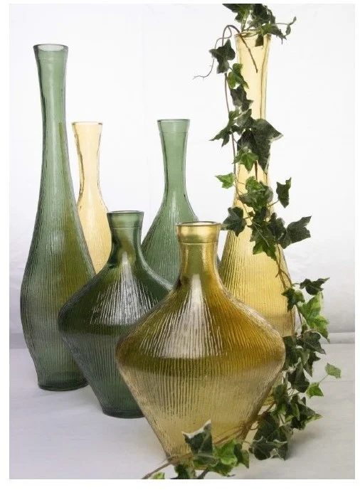 Φωτογραφία προϊόντος: VERANO SPANISH CERAMICS Verano Διακοσμητικό Βάζο Γυάλινο Sagre Green 40cm Recycled