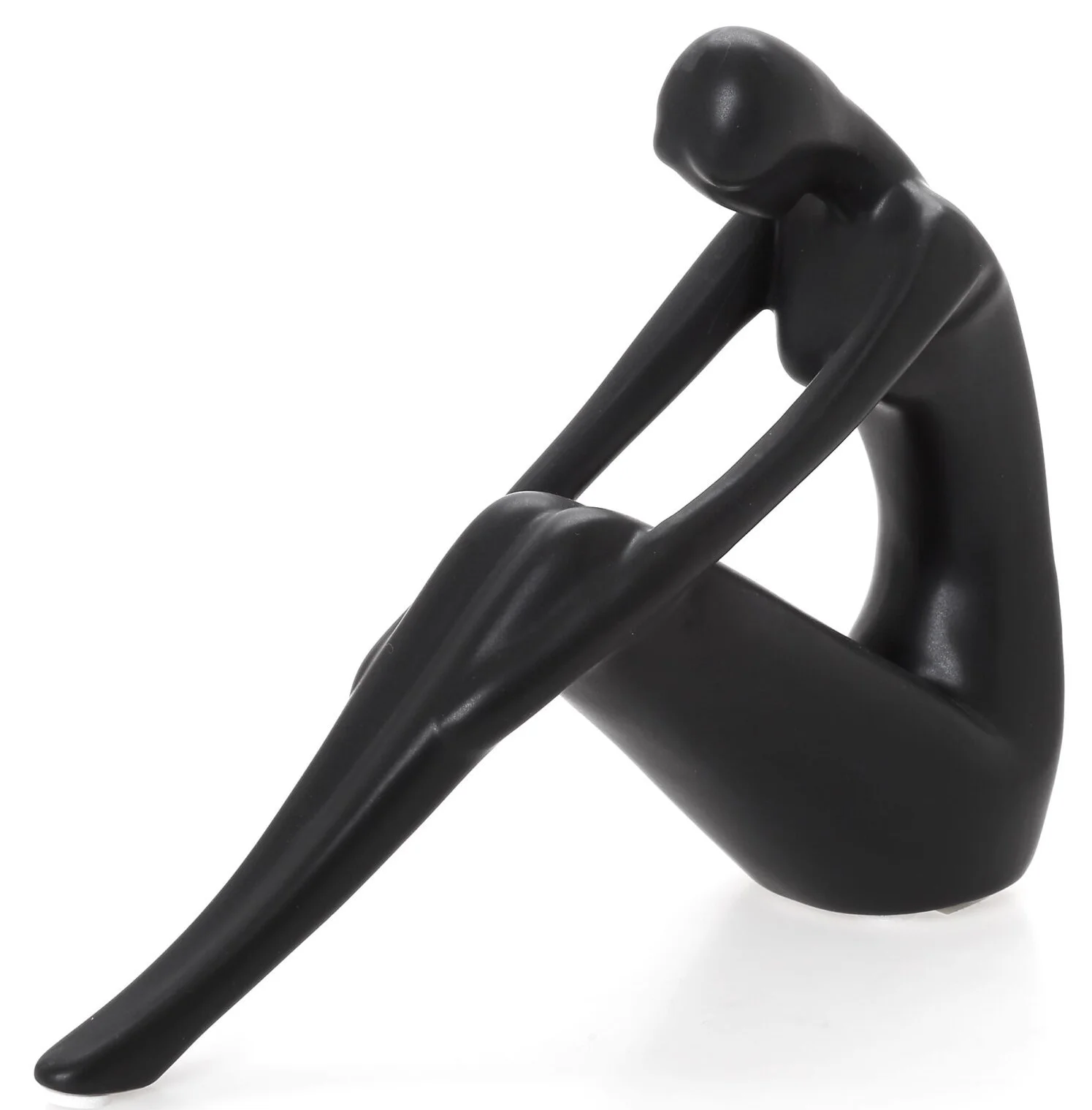 Φωτογραφία προϊόντος: HOME FASHION ACCESSORIES HFA Διακοσμητική Φιγούρα Γυναίκα Κεραμική Mignon Focused Black Matte 16cm