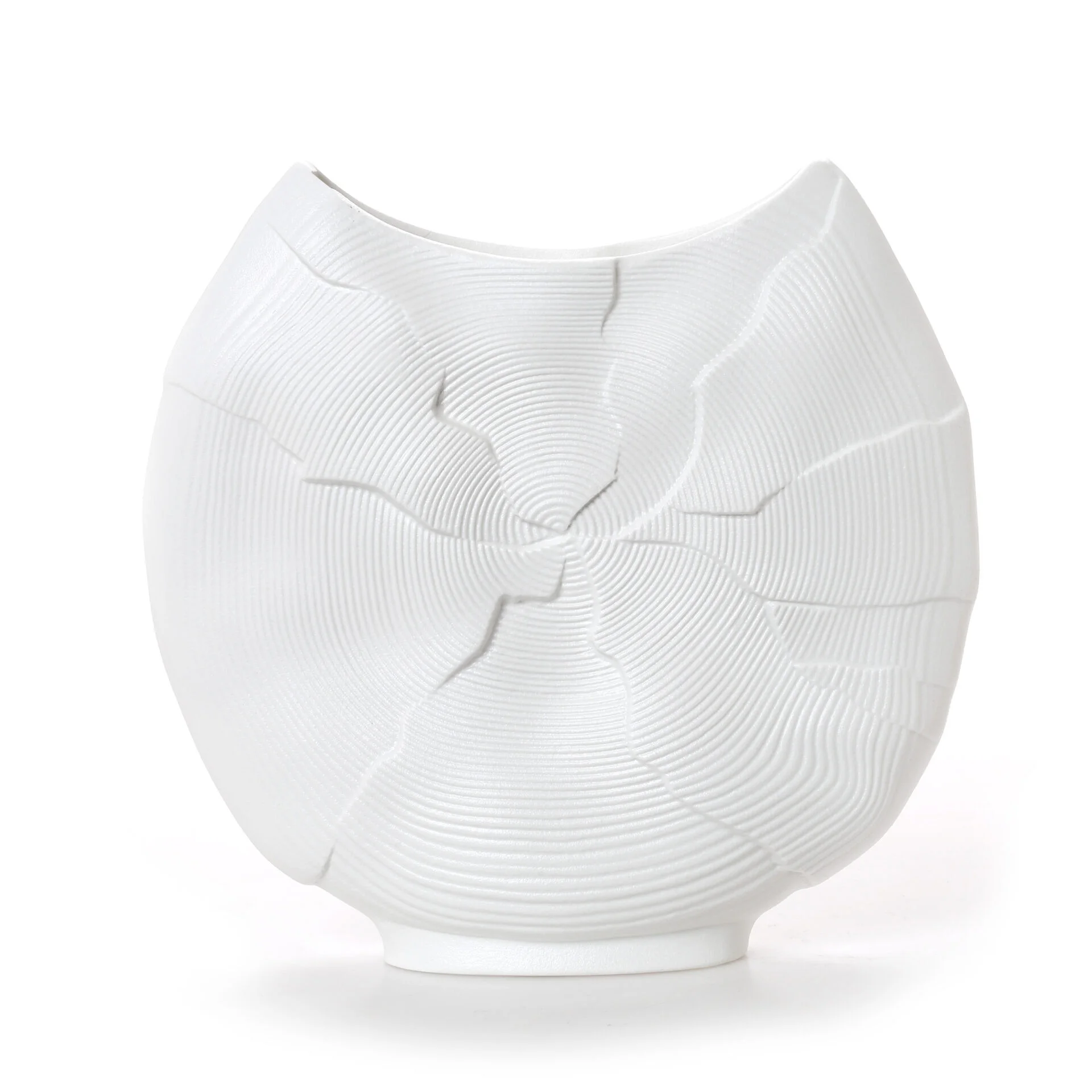 Φωτογραφία προϊόντος: HOME FASHION ACCESSORIES HFA Διακοσμητικό Βάζο Πορσελάνης Iron Terra Matt White 24cm