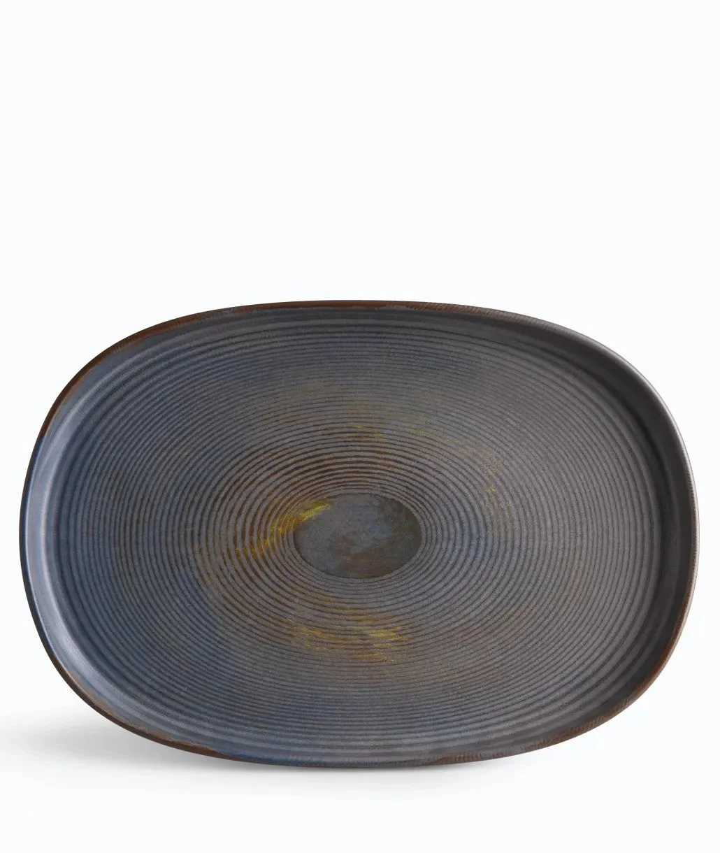 Φωτογραφία προϊόντος: IONIA Πιατέλα Οβάλ Stoneware Vythos 33cm