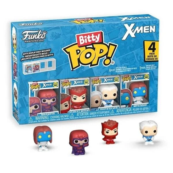 Φωτογραφία προϊόντος: Funko Bitty POP! X-Men - Magneto, Scarlet Witch, Quicksilver, Mystique 4-Pack Vinyl Figures