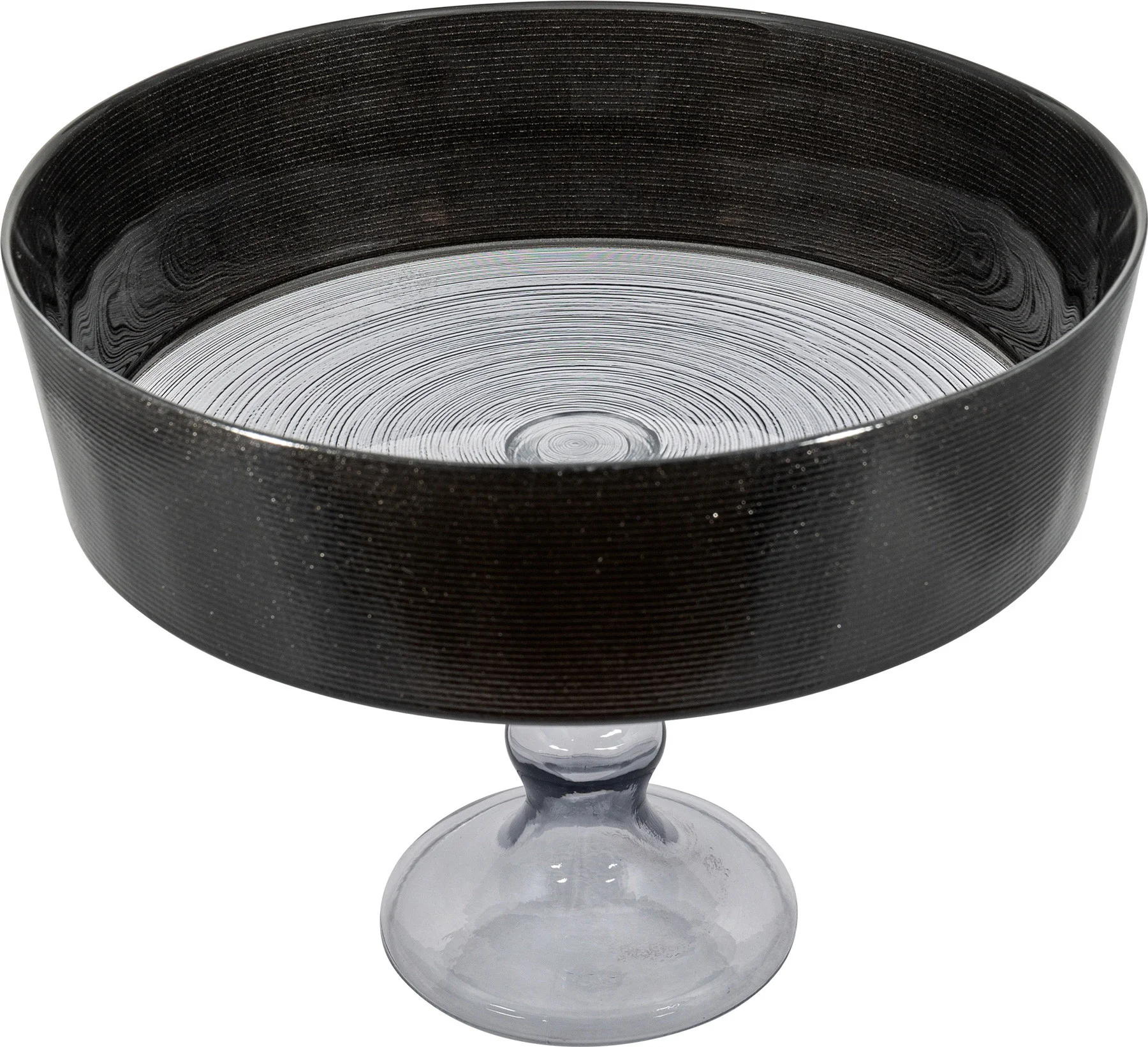 Φωτογραφία προϊόντος: HOME FASHION ACCESSORIES Μπολ Με πόδι Γυάλινο Alice Grey 24cm