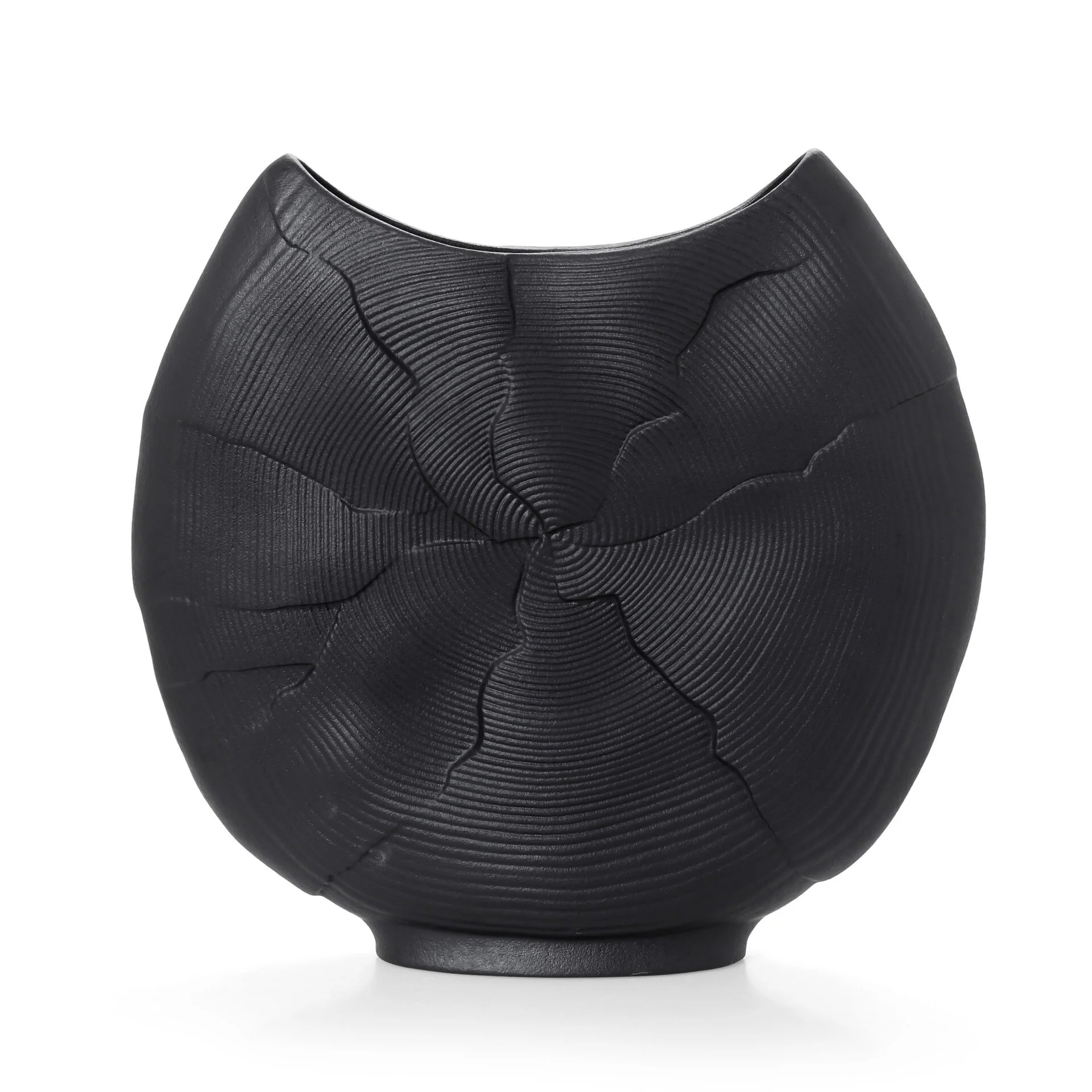Φωτογραφία προϊόντος: HOME FASHION ACCESSORIES HFA Διακοσμητικό Βάζο Πορσελάνης Iron Terra Matt Black 31cm