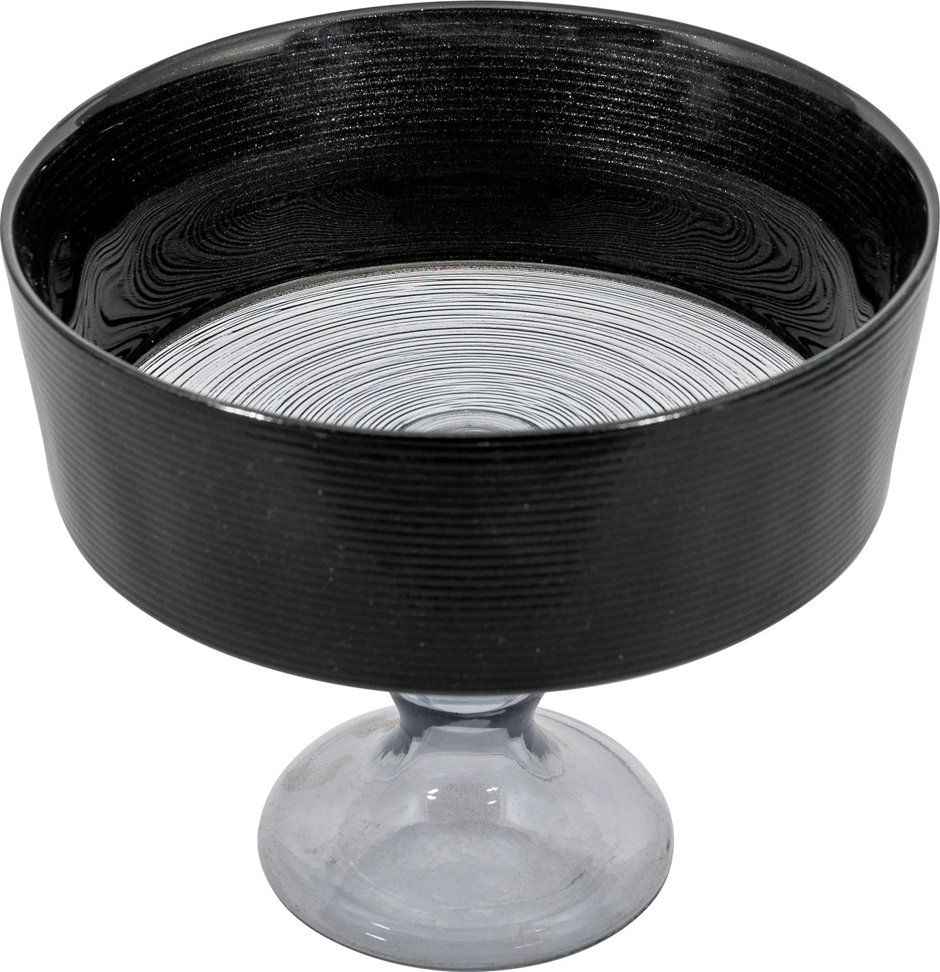 Φωτογραφία προϊόντος: HOME FASHION ACCESSORIES Μπολ Με πόδι Γυάλινο Alice Grey 16cm