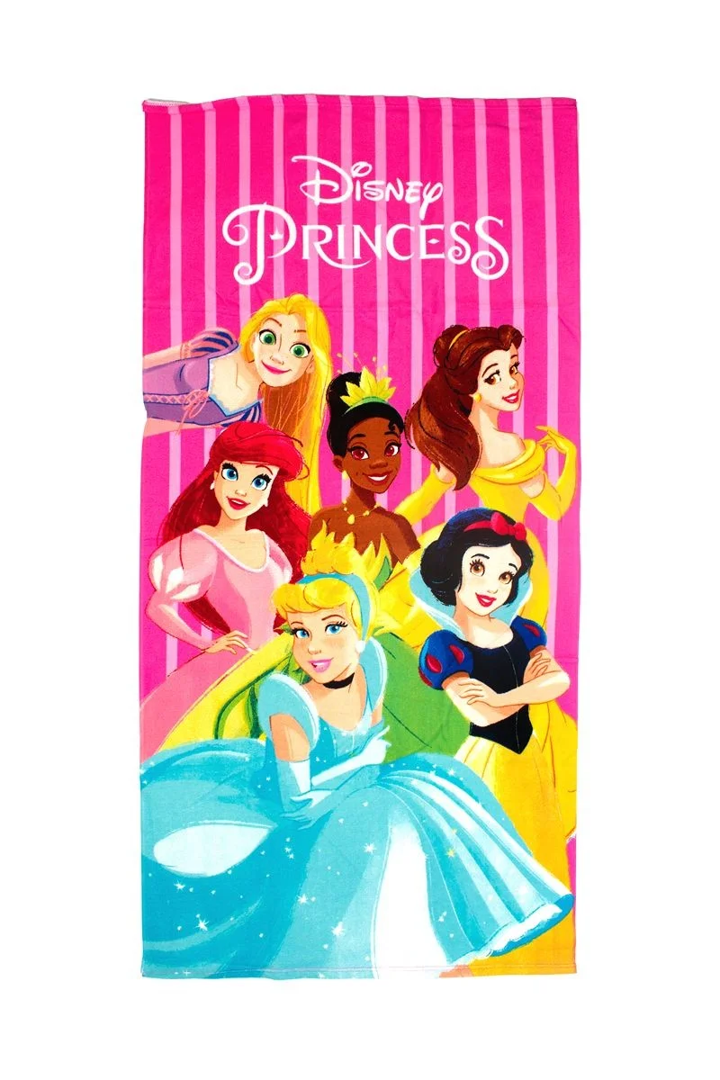 Φωτογραφία προϊόντος: DIMcol Πετσέτα Θαλάσσης Quick Dry Disney Home Princess 552 70X140 Fuchsia-Pink 100% Microfiber