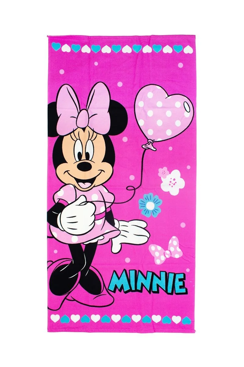 Φωτογραφία προϊόντος: DIMcol Πετσέτα Θαλάσσης Quick Dry Disney Home Minnie 335 70X140 Pink 100% Microfiber