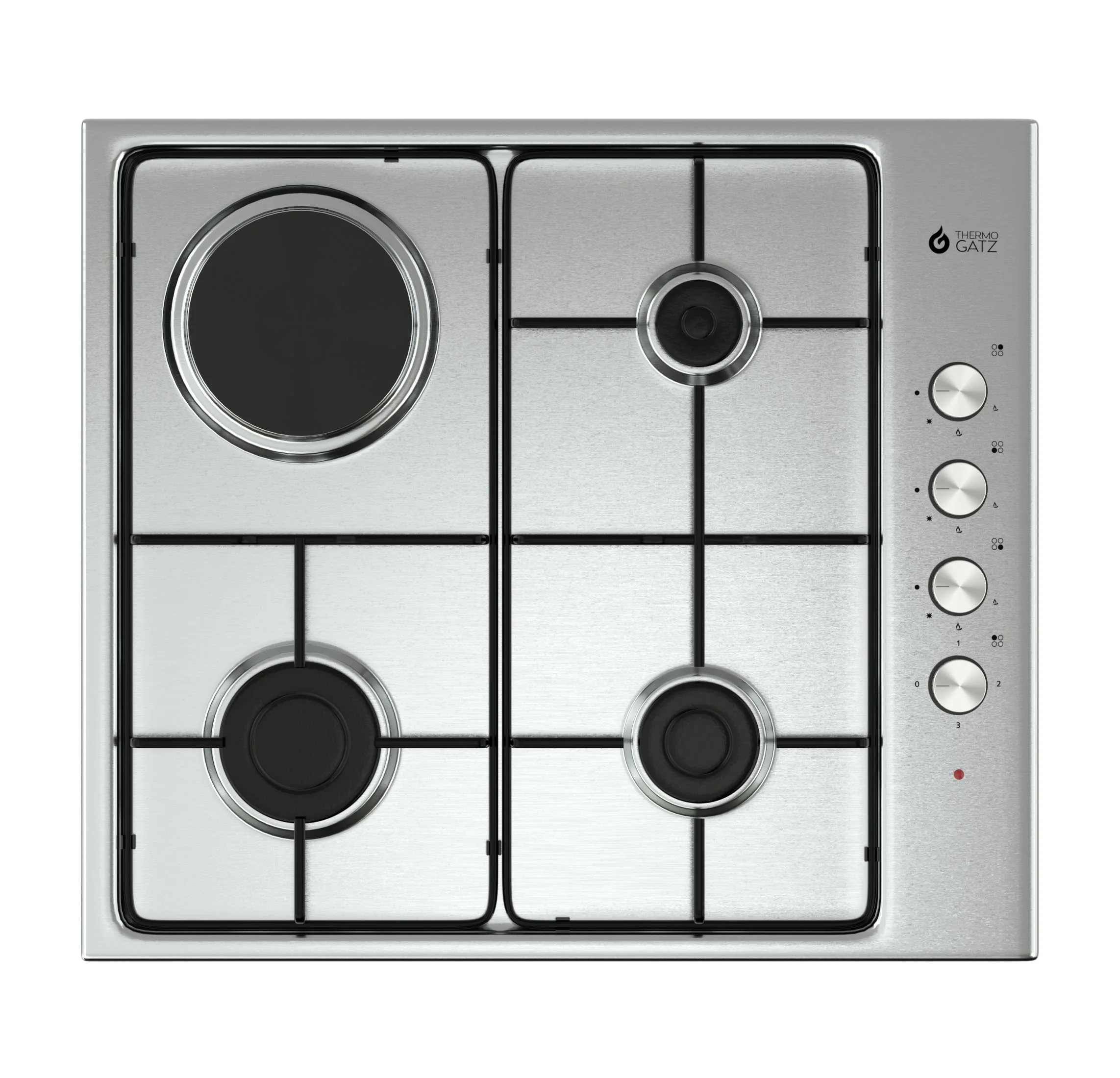 Φωτογραφία προϊόντος: Thermogatz TGS 9211 IX Μικτή Εστία Υγραερίου + Ρεύματος 60cm Inox (04.405.125)