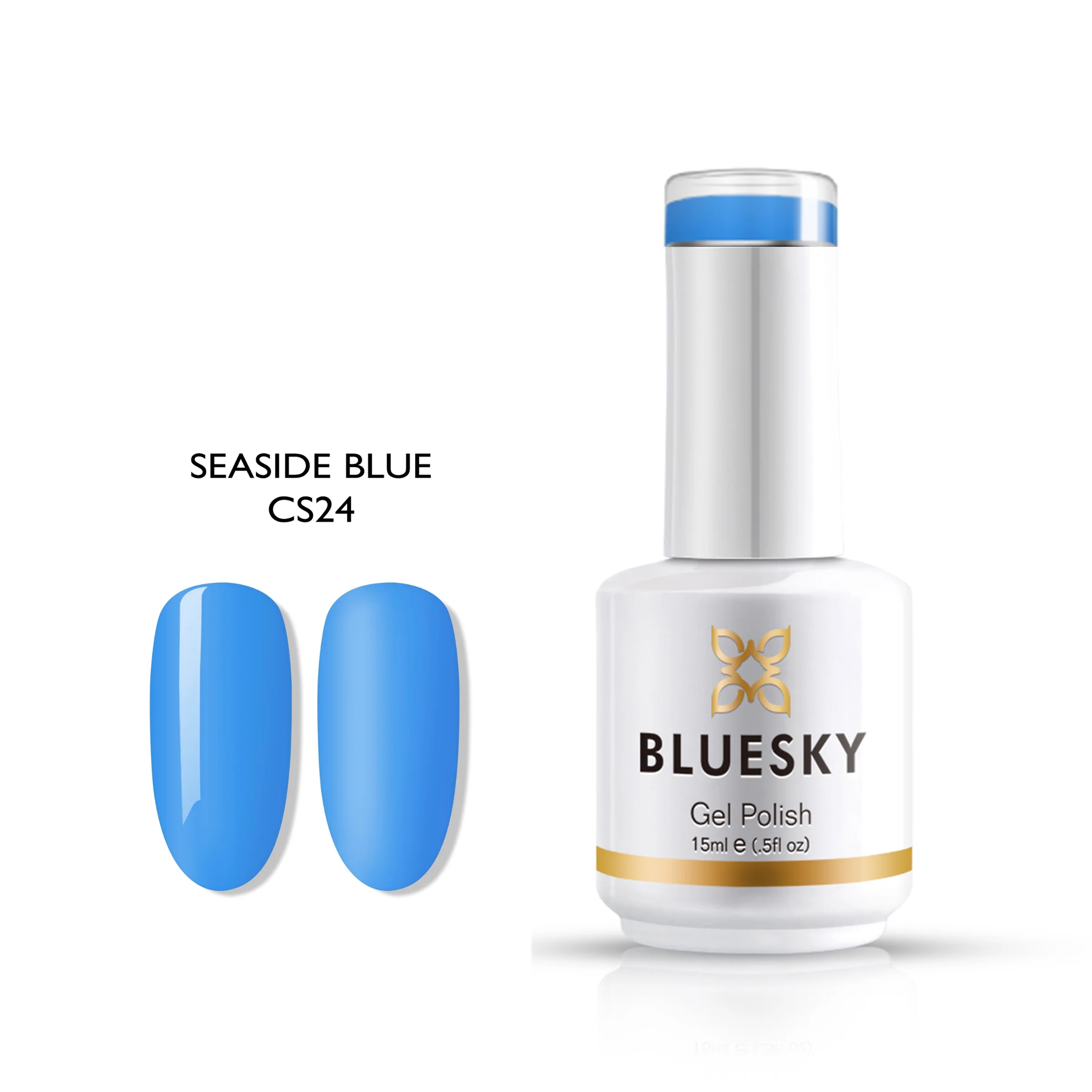 Φωτογραφία προϊόντος: Bluesky Hμιμόνιμο Bερνίκι SEASIDE BLUE CS24 (ΓΑΛΑΖΙΟ-ΜΠΛΕ) 15ml