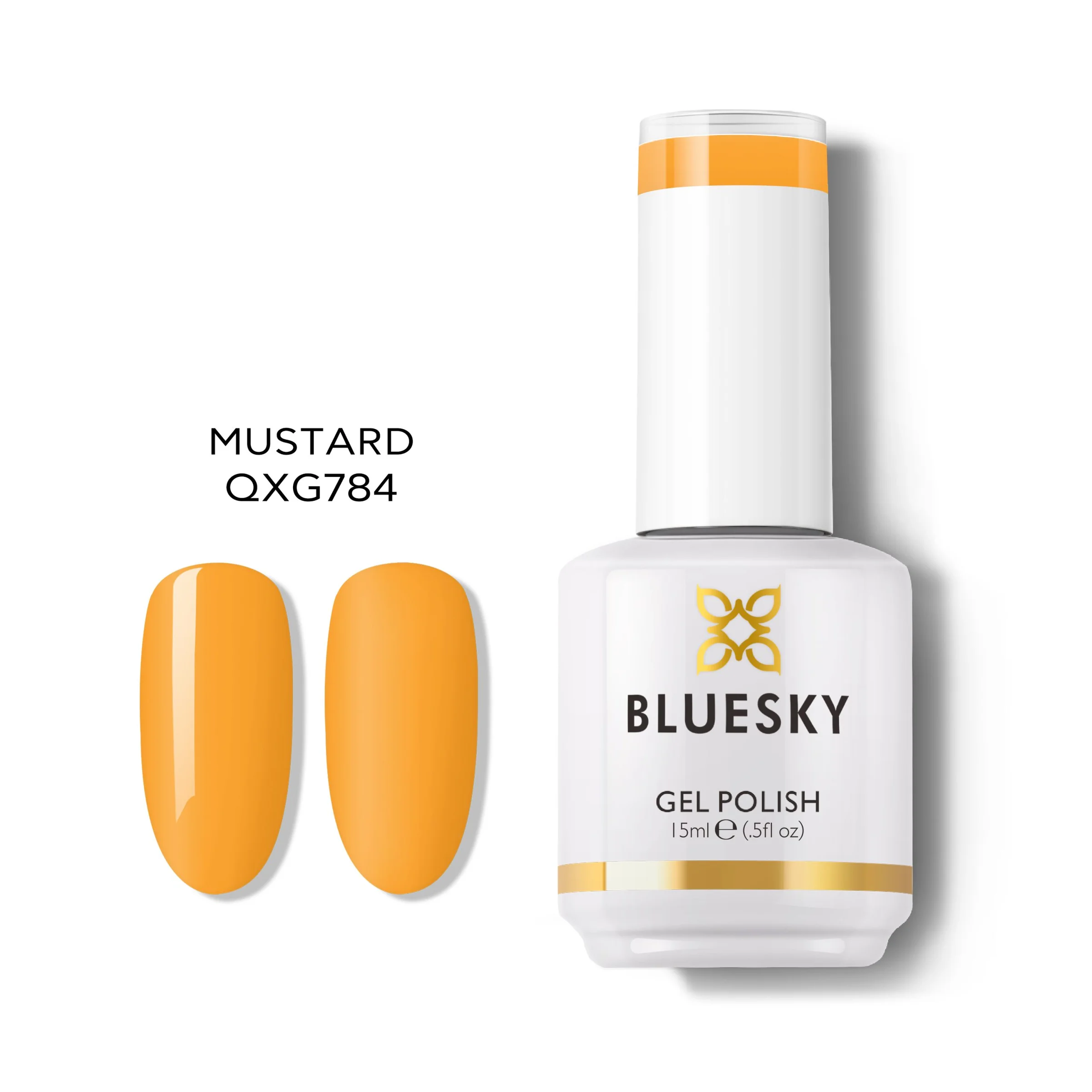 Φωτογραφία προϊόντος: Bluesky Hμιμόνιμο Bερνίκι MUSTARD QXG784 (ΜΟΥΣΤΑΡΔΙ) 15ml