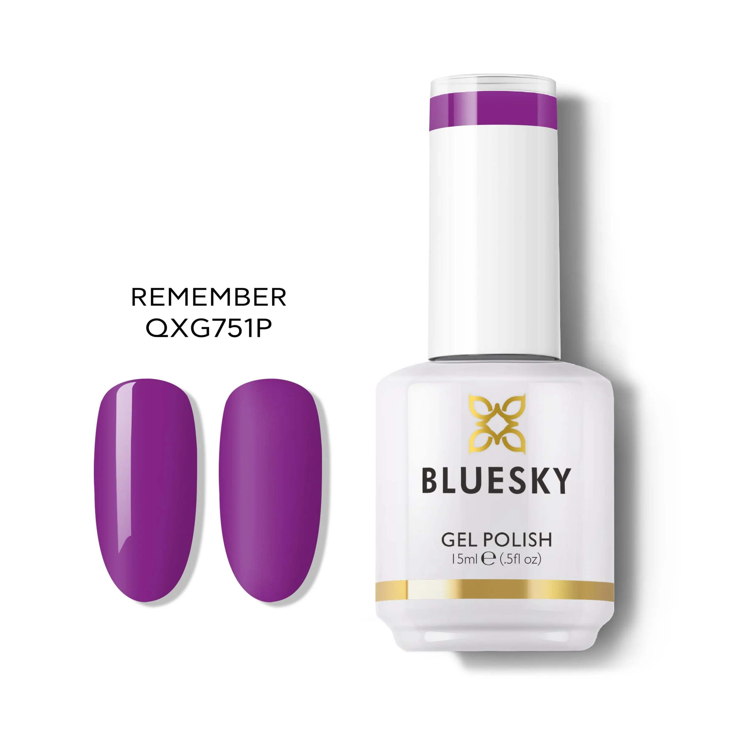 Φωτογραφία προϊόντος: Bluesky Hμιμόνιμο Bερνίκι QXG751 REMEMBER (ΜΩΒ ΦΟΥΞΙΑ) 15ml
