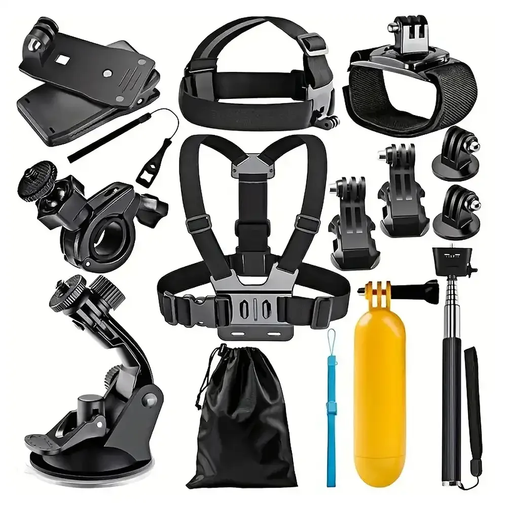 Φωτογραφία προϊόντος: Techsuit Accessory Kit CamQuest 15in1 SA15 για GoPro Action Camera Black