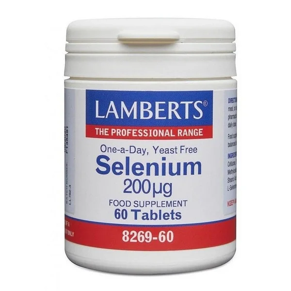 Φωτογραφία προϊόντος: Lamberts Selenium 200mcg, Συμπλήρωμα Διατροφής με Σελήνιο 60 ταμπλέτες