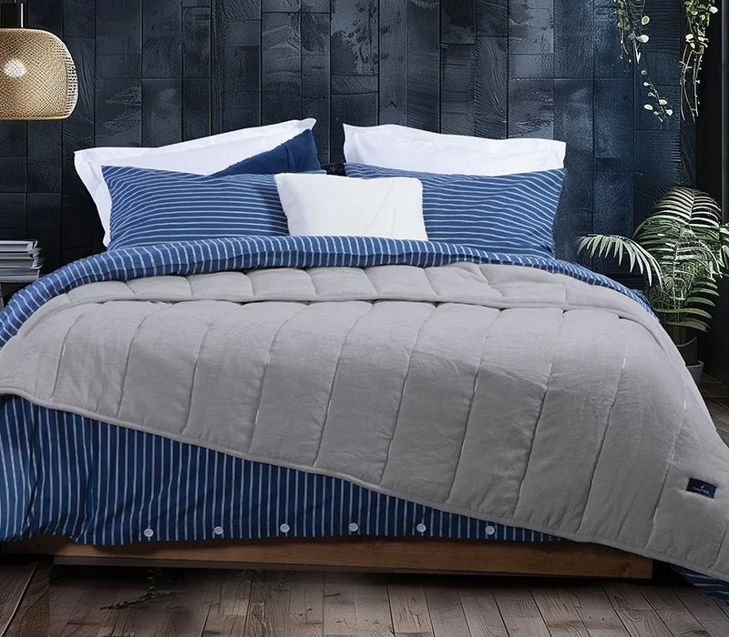 Φωτογραφία προϊόντος: Nautica Nef-Nef Homeware ΚΟΥΒΕΡΤΑ-ΠΑΠΛΩΜΑ ΠΟΛ.NAU COAST 240X220 GREY