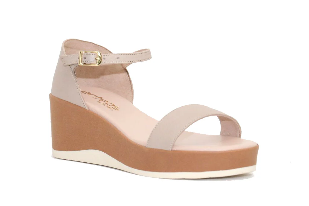 Φωτογραφία προϊόντος: Anteos Shoes Γυναικεία Πέδιλα Anteos 22401 Μπεζ Δέρμα