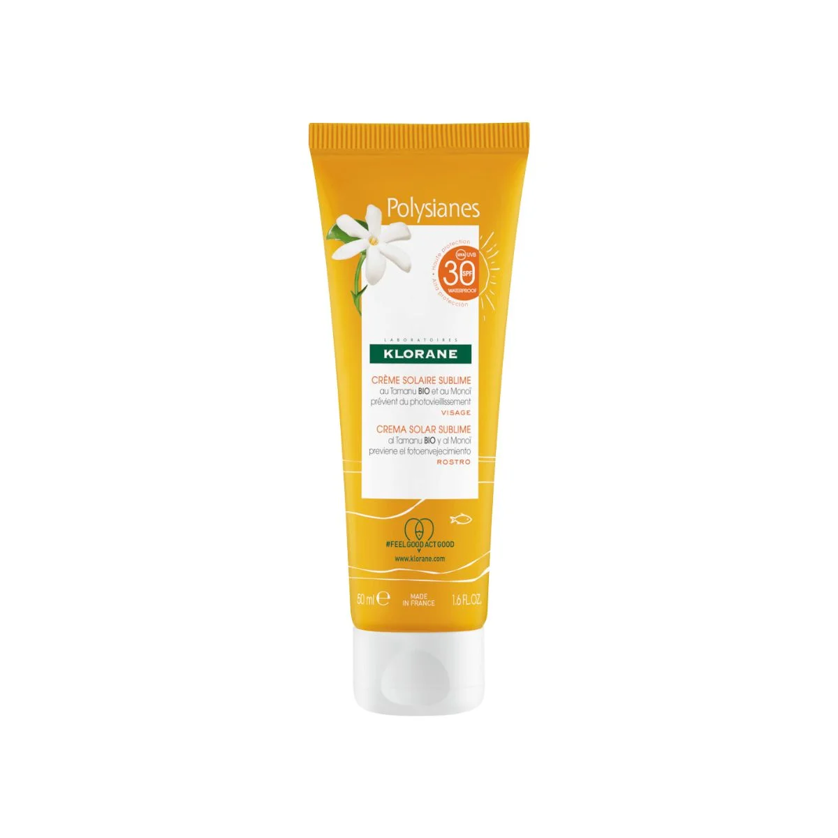 Φωτογραφία προϊόντος: Klorane,Klorane Polysianes Sun Care Klorane Polysianes Αντηλιακό Gel Προσώπου SPF30 50ml