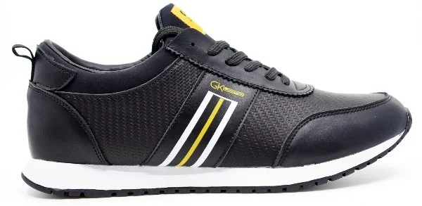 Φωτογραφία προϊόντος: Gianna Kazakou ανδρικά casual sneaker δέρμα σε μαύρο χρώμα 23Μ03 Black