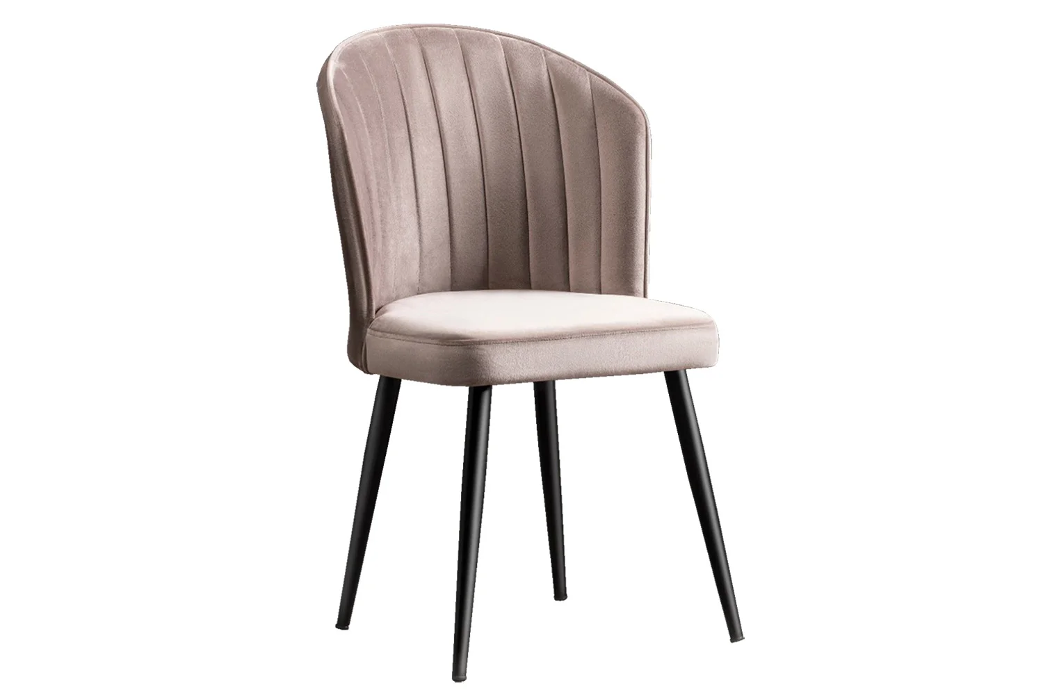 Φωτογραφία προϊόντος: OEM Καρέκλα Ruby βελούδο Cappuccino 51x55x86εκ. μαύρος σκελετός μεταλλικός