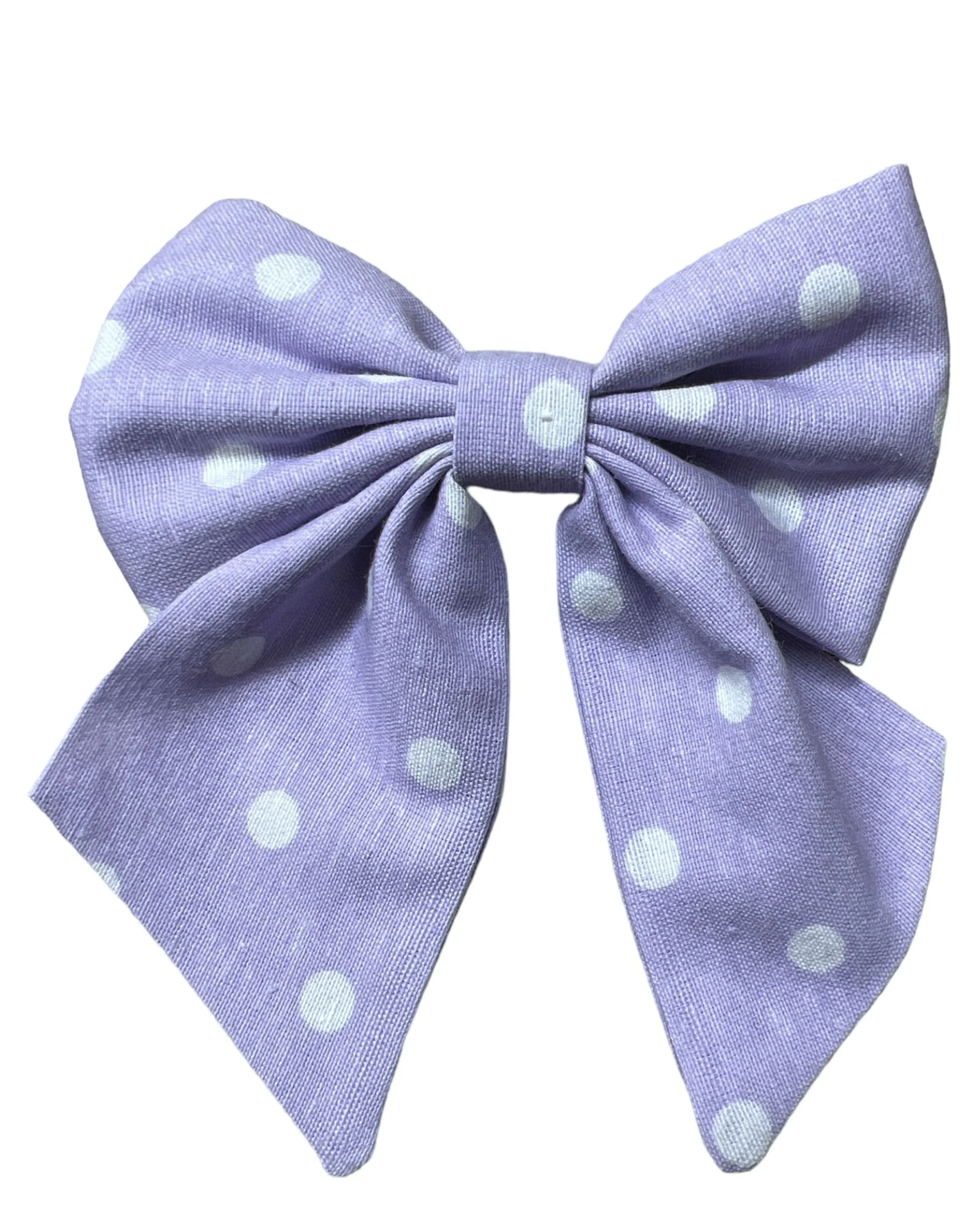 Φωτογραφία προϊόντος: Mama's Bows Mama s Bows κλιπ με μωβ πουά φιόγκο