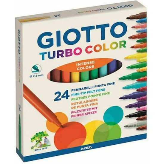 Φωτογραφία προϊόντος: Giotto Turbo Μαρκαδόροι Ζωγραφικής σε 24 Χρώματα