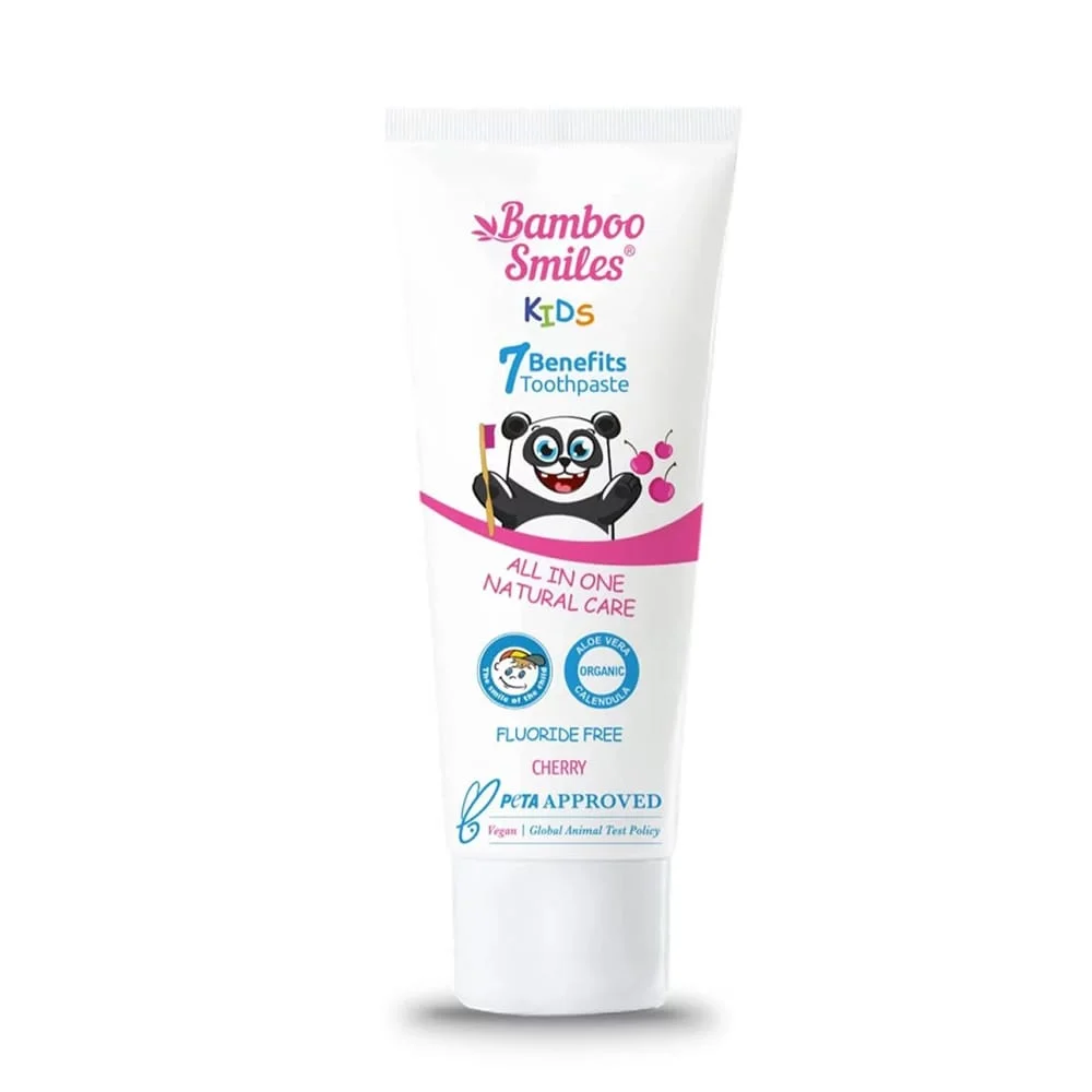 Φωτογραφία προϊόντος: Bamboo Smiles Παιδική Οδοντόκρεμα Χωρίς Γλουτένη, Χωρίς φθόριο 75 mL - BS28 Ελλάδα Βιολογικό προϊόν Χωρίς Θειικά άλατα (SLS)