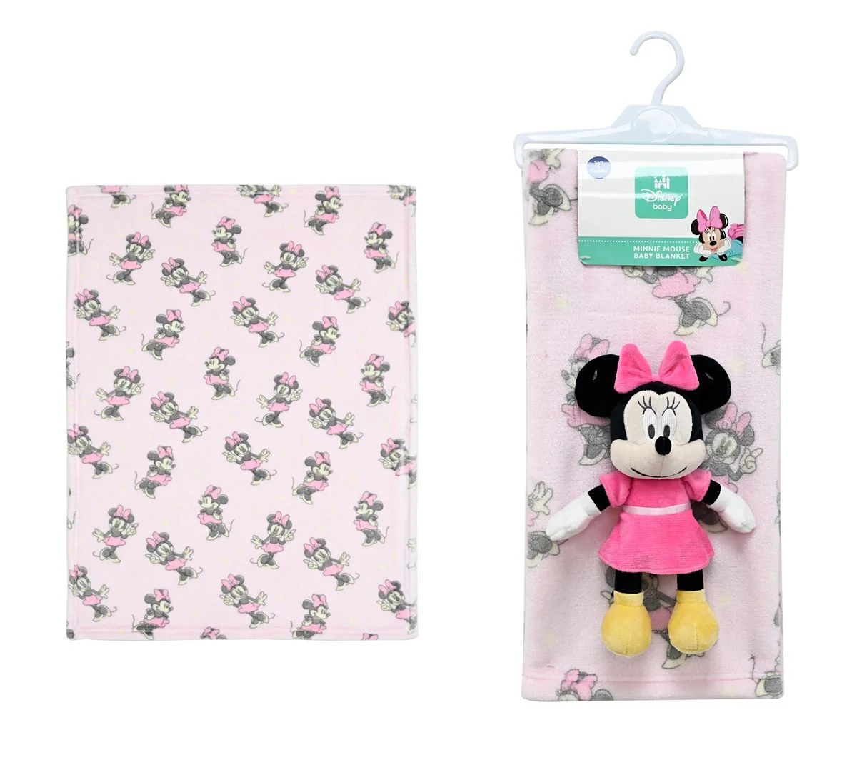 Φωτογραφία προϊόντος: DIMcol Λούτρινο Disney Home Σετ 2 Τεμ. bebe Minnie 30 Ύψος 25 cm & Κουβέρτα Coral Fleece 75X100 cm Pink-Black 100% Polyester