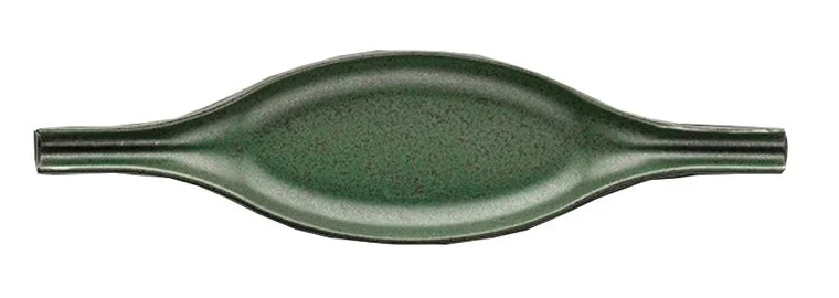 Φωτογραφία προϊόντος: FATHY MAHMOUD EGYPTIAN PORCELAIN FM Πιατέλα Πορσελάνης Wings Olive Green 32Χ8cm