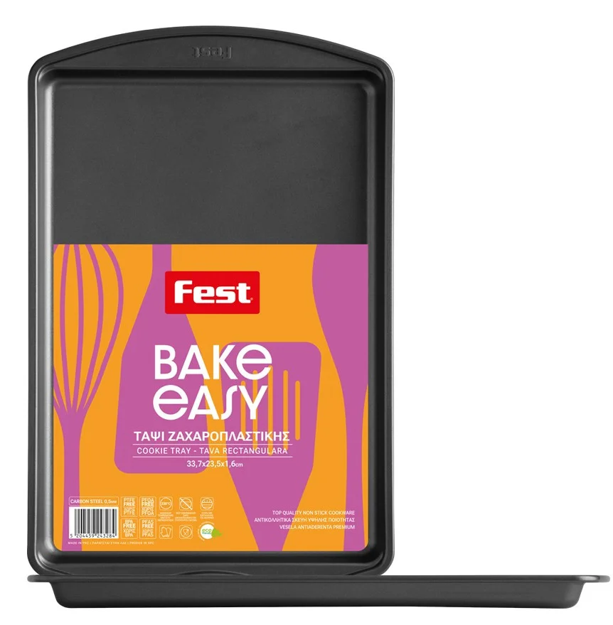 Φωτογραφία προϊόντος: Fest Easy Bake Ταψί Ζαχαροπλαστικής Αντικολλητικό 33,7Χ23,5Χ1,6cm