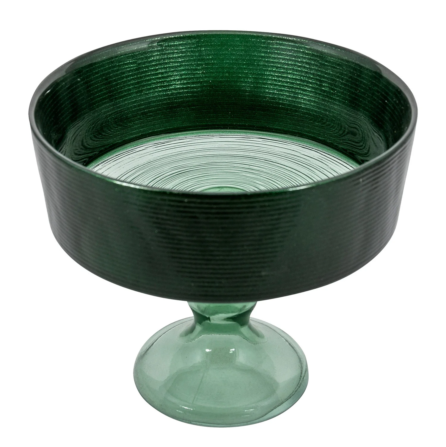 Φωτογραφία προϊόντος: HOME FASHION ACCESSORIES Μπολ Με πόδι Γυάλινο Alice Green 16cm