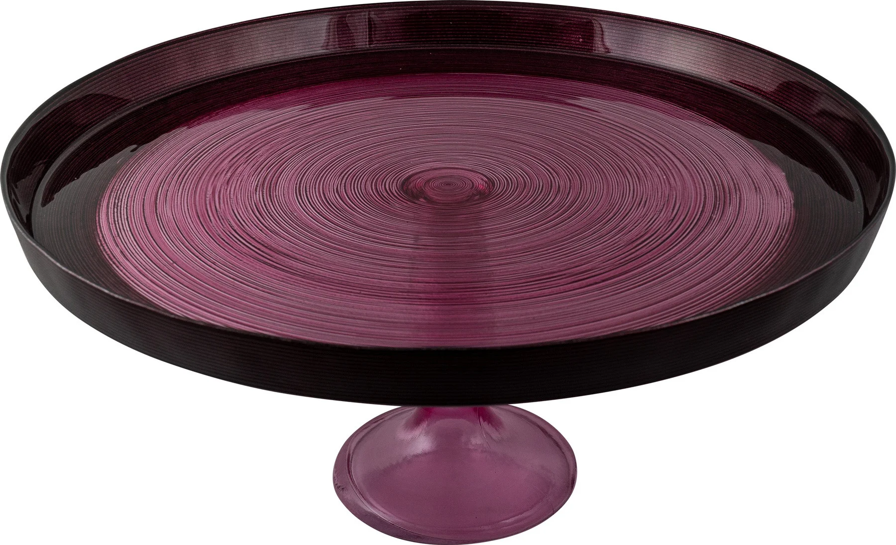 Φωτογραφία προϊόντος: HOME FASHION ACCESSORIES Τουρτιέρα Με πόδι Γυάλινο Alice Pink 32cm