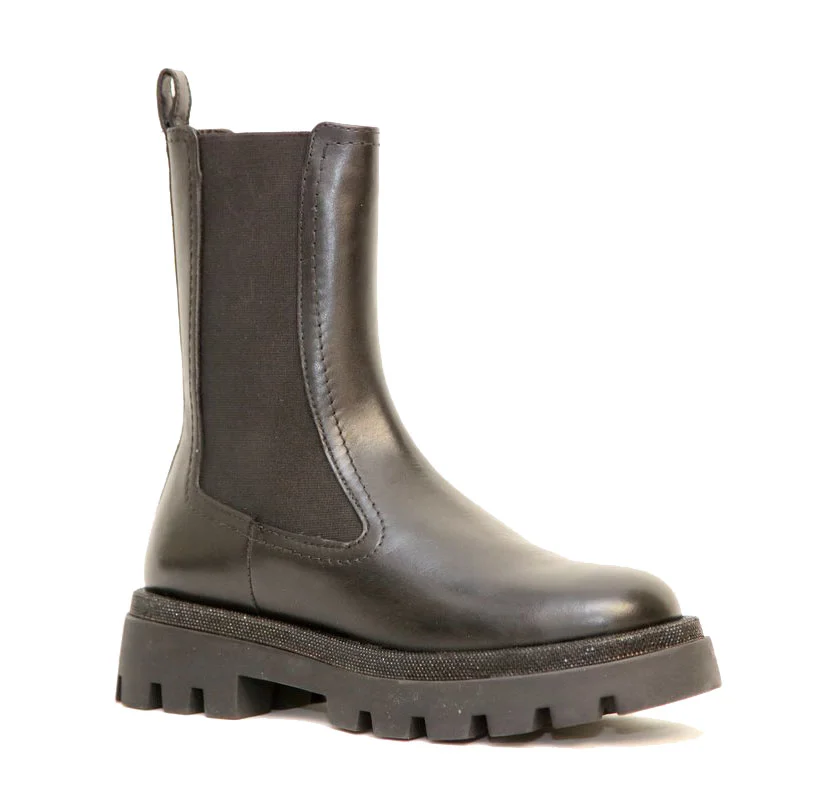 Φωτογραφία προϊόντος: Anteos Shoes Anteos Mode 91101 Γυναικεία Μποτάκια από δέρμα σε Μαύρο χρώμα με ζεστή Εσωτερική επένδυση