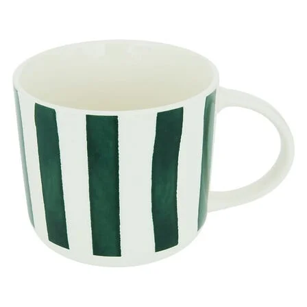Φωτογραφία προϊόντος: Secret De Gourmet Κούπα Κεραμική Green Stripes 340ml