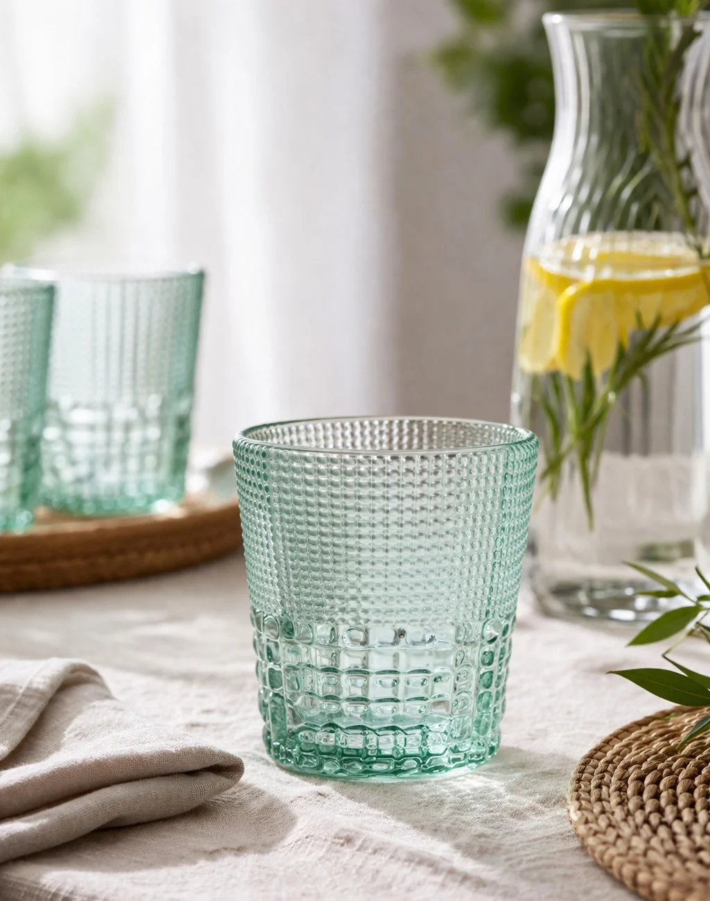 Φωτογραφία προϊόντος: HOME FASHION ACCESSORIES HFA Ποτήρια Νερού - Αναψυκτικού Γυάλινα Σετ 6τμχ. Menta 275ml