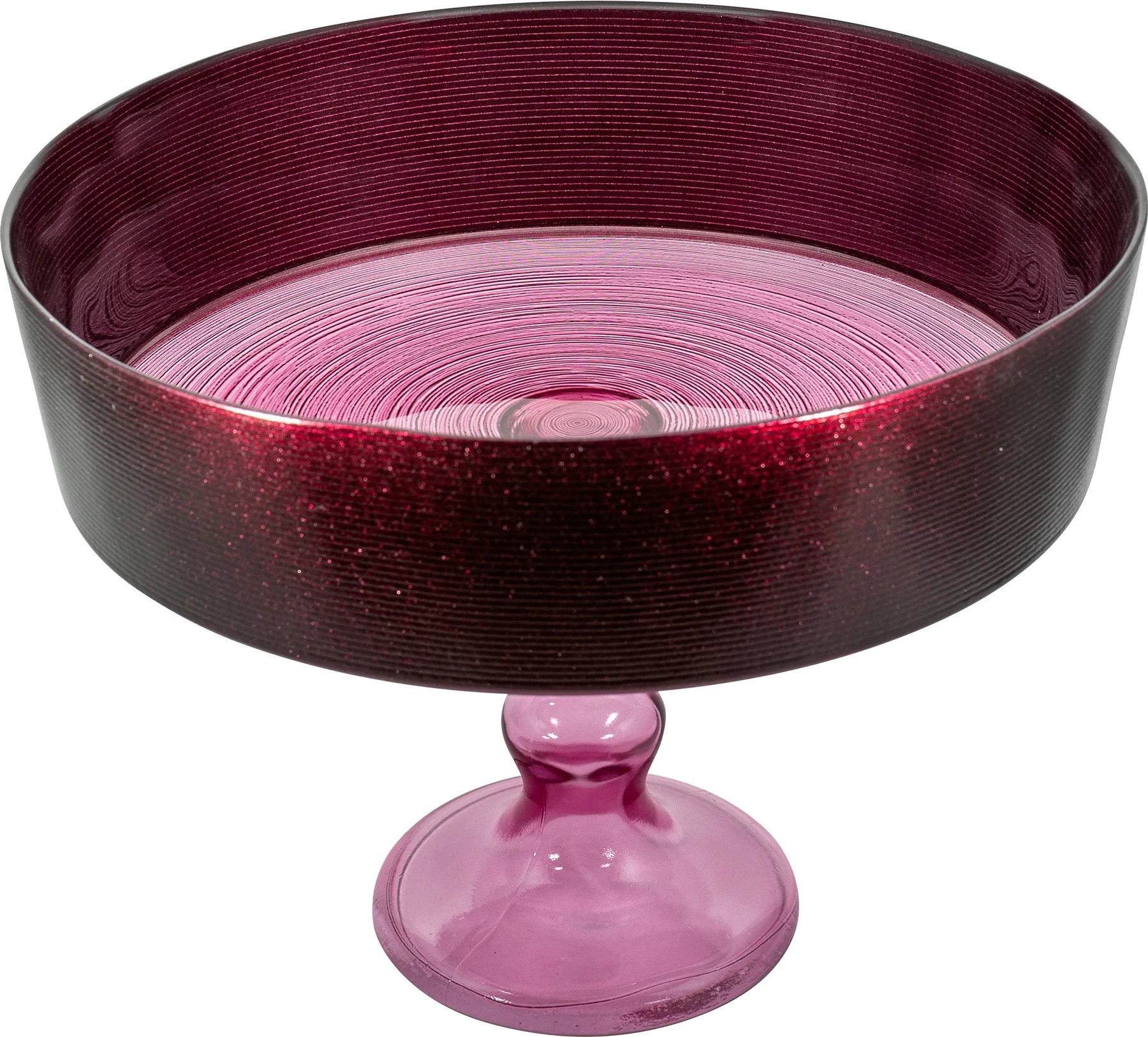 Φωτογραφία προϊόντος: HOME FASHION ACCESSORIES Μπολ Με πόδι Γυάλινο Alice Pink 24cm