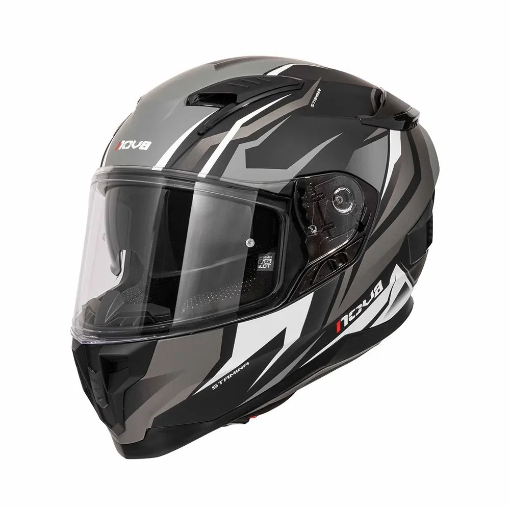 Φωτογραφία προϊόντος: ΚΡΑΝΟΣ FULL FACE ROAD RIDER FF938 STAMINA MATT BLACK/TITAN ECE 22.06 | NOVA