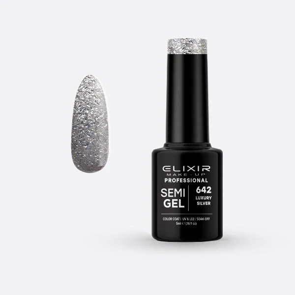 Φωτογραφία προϊόντος: Elixir Ημιμόνιμο βερνίκι 5ml 642 (Luxury Silver)