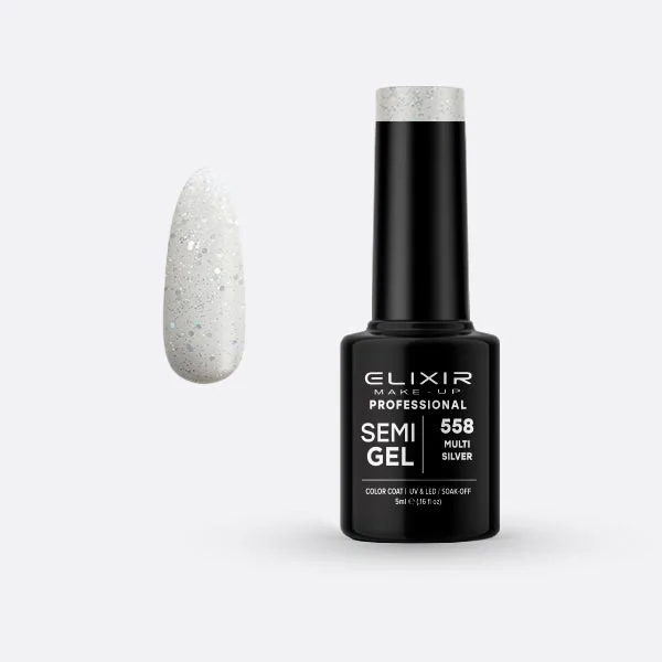 Φωτογραφία προϊόντος: Elixir Ημιμόνιμο βερνίκι 5ml 558 (Multi Silver)