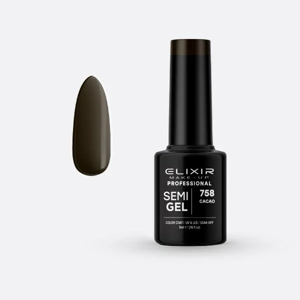 Φωτογραφία προϊόντος: Elixir Ημιμόνιμο βερνίκι 5ml 758 (Cacao)