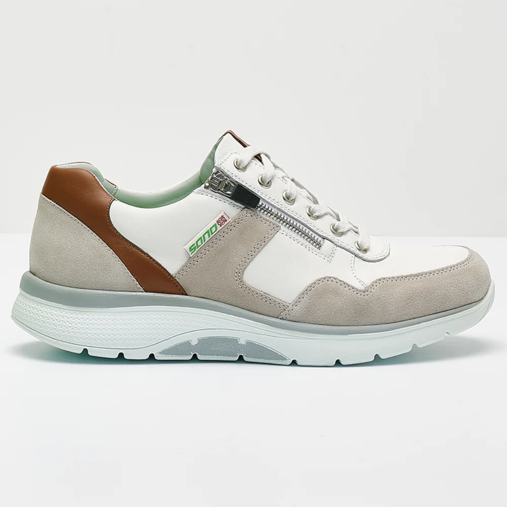 Φωτογραφία προϊόντος: MEPHISTO SANO Mephisto/Sano Sneakers Ανδρικό δέρμα/δέρμα Nubuck Άσπρο SAN/AMORY STONE
