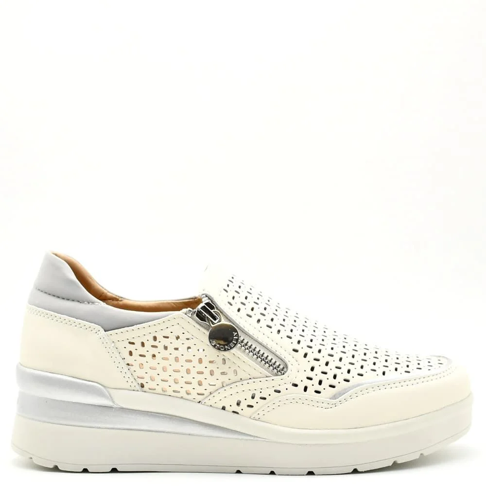 Φωτογραφία προϊόντος: Sneakers Γυναικεία Stonefly 220736 346 Cream 50 σε μπεζ δέρμα