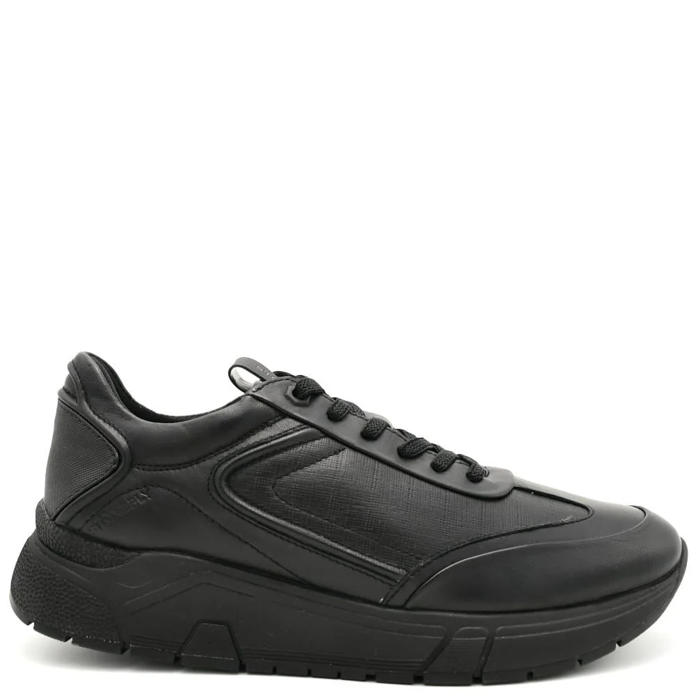 Φωτογραφία προϊόντος: Sneakers Ανδρικά Stonefly 219794 M99 Action 26 σε μαύρο δέρμα nappa